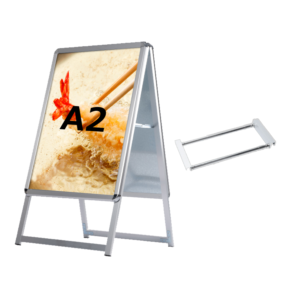 A型スタンド看板 風対策セット A2 両面 シルバー・ブラック・木目 2set-jc-a2-d