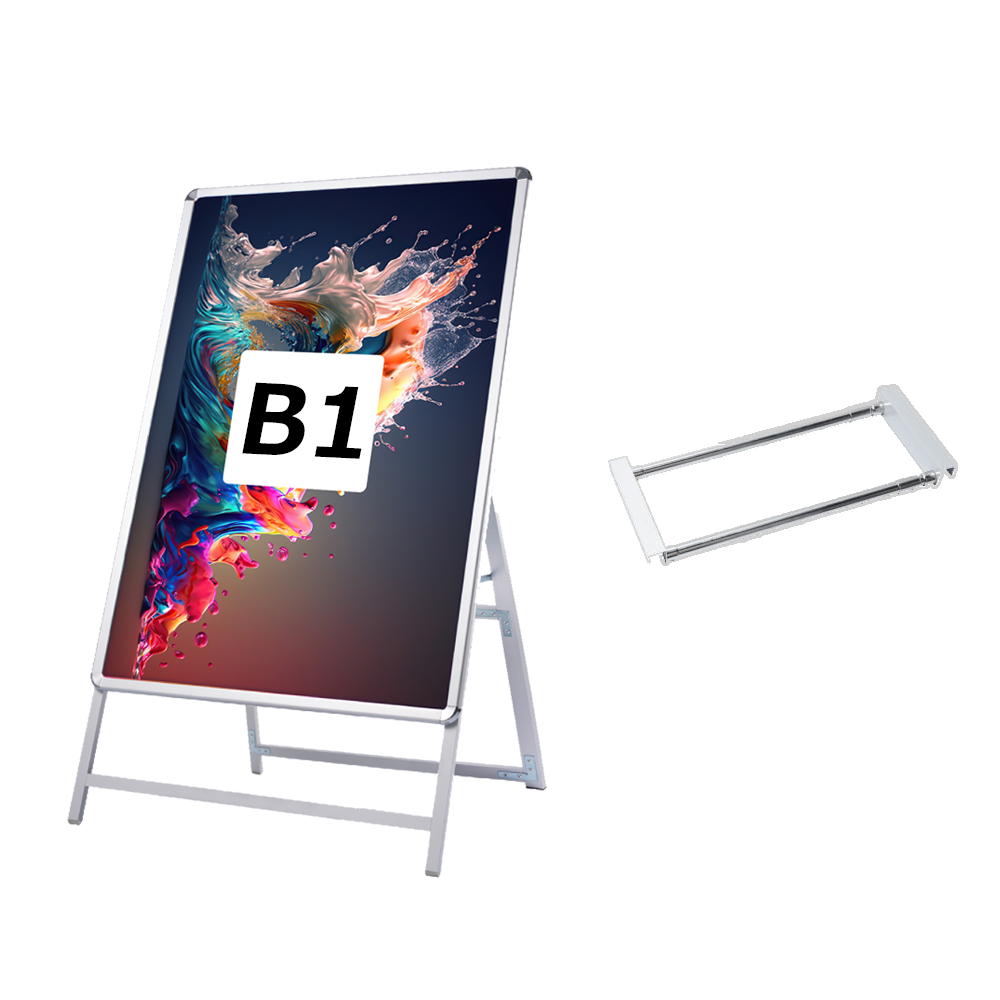 A型スタンド看板 風対策セット B1 片面 シルバー・ブラック・木目 2set-jc-b1-s