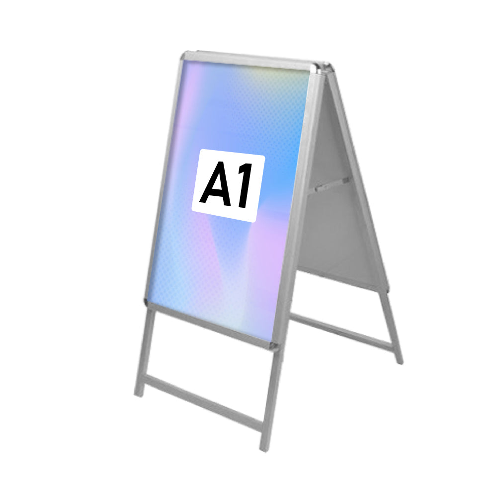 A型スタンド看板 標準タイプ A1 両面 シルバー・ブラック・木目・ホワイト a1-d