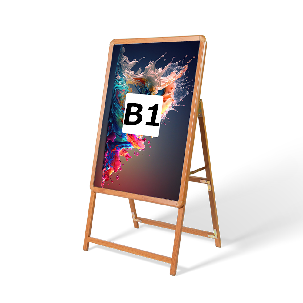 A型スタンド看板 激安コスパタイプ B1 片面 シルバー・ブラック・木目 jc-b1-s