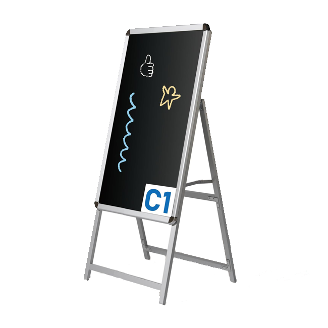 A型ブラックボード 黒板 片面 マーカー用 c1-sk