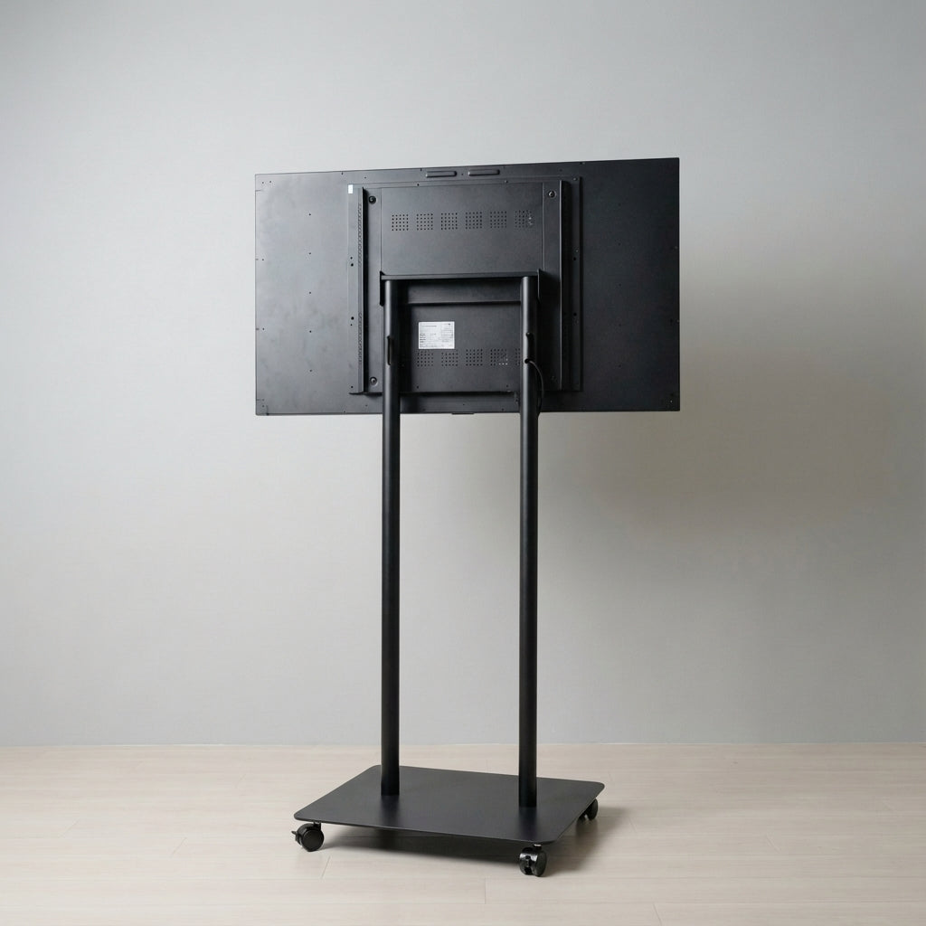 縦横両用 2本ポール 楽々移動キャスター付きスタンド付きデジタルサイネージ 43インチ 室内用 フルHD(1920×1080)高さ1698mm TSTV-CHD43
