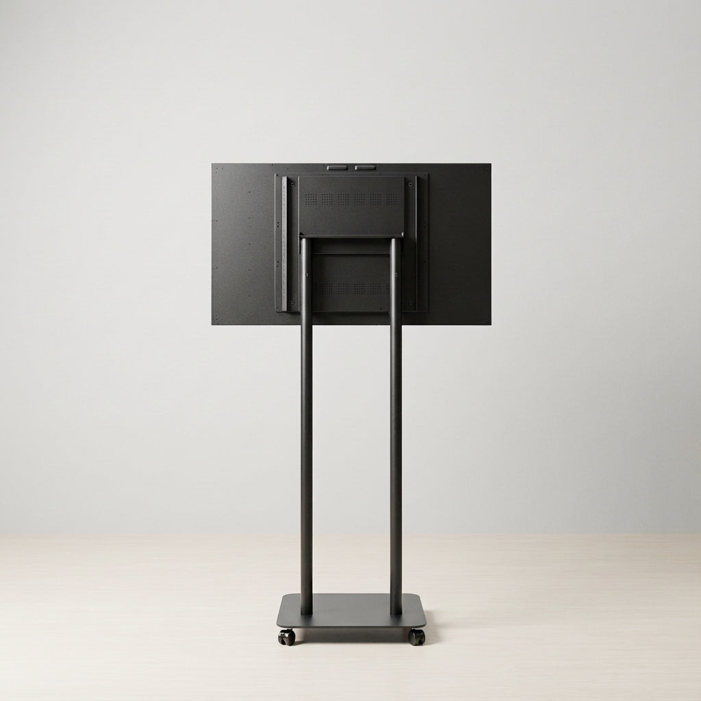 縦横両用 2本ポール 楽々移動キャスター付きスタンド付きデジタルサイネージ 43インチ 室内用 フルHD(1920×1080)高さ1698mm TSTV-CHD43