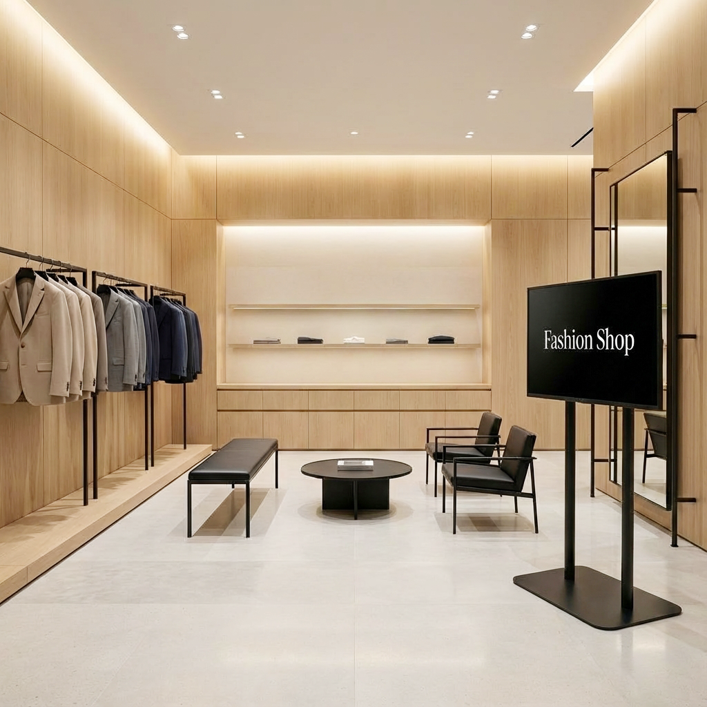 縦横両用 2本ポール スタンド付きデジタルサイネージ 43インチ 室内用 フルHD(1920×1080)高さ1360mm TSTV-D43