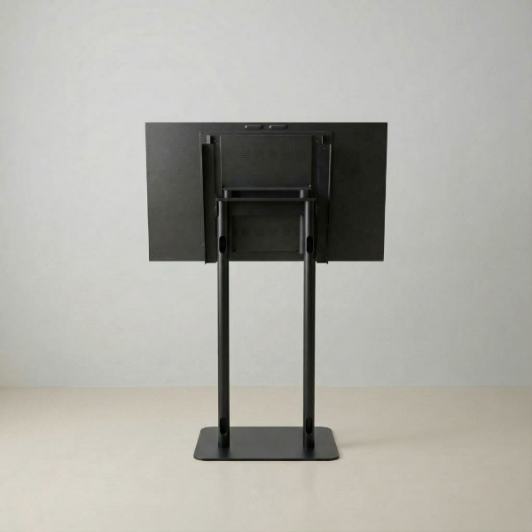 縦横両用 2本ポール スタンド付きデジタルサイネージ 43インチ 室内用 フルHD(1920×1080)高さ1360mm TSTV-D43