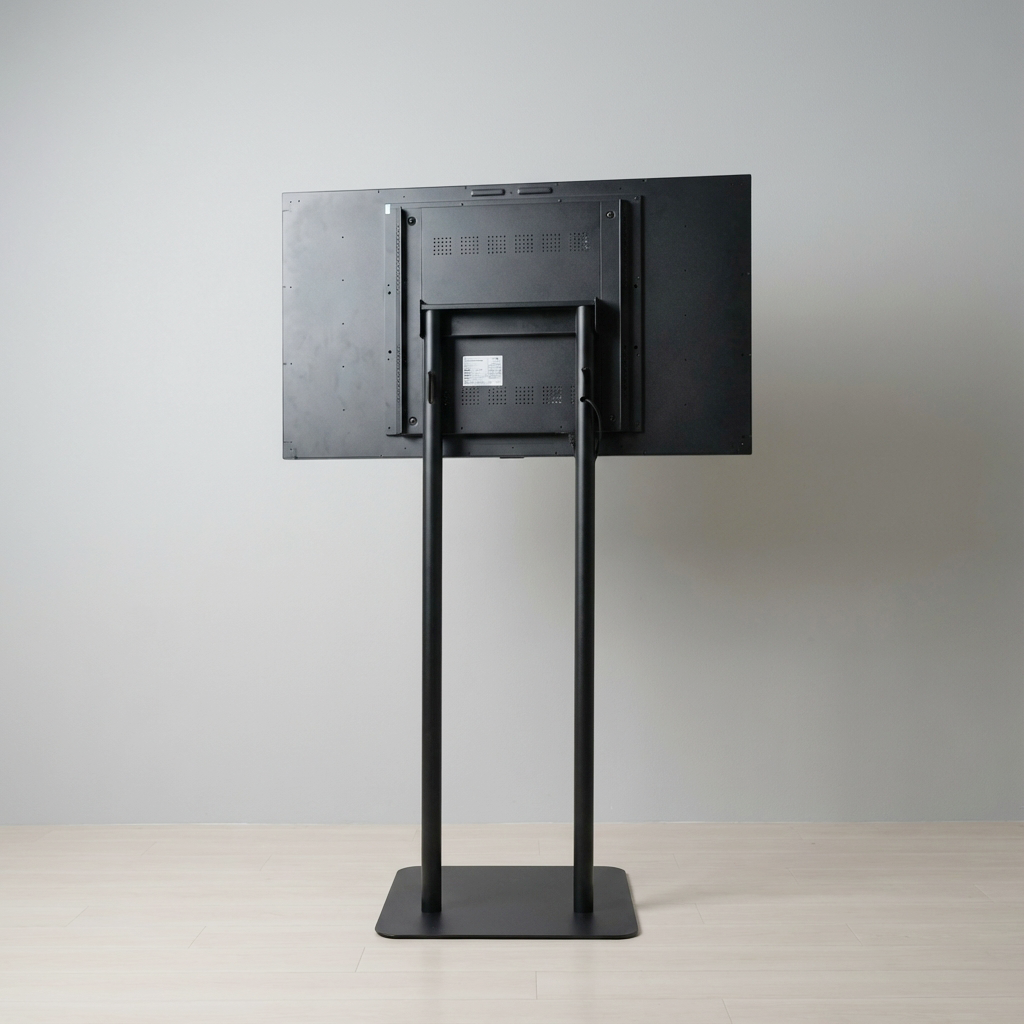 縦横両用 2本ポール スタンド付きデジタルサイネージ 43インチ 室内用 フルHD(1920×1080)高さ1698mm tstv-hd43