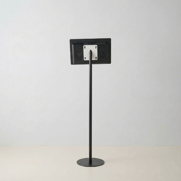 USB挿入だけスチール製ワンポールスタンド電子ペーパーサイネージ 15.6インチ TSTV-S15