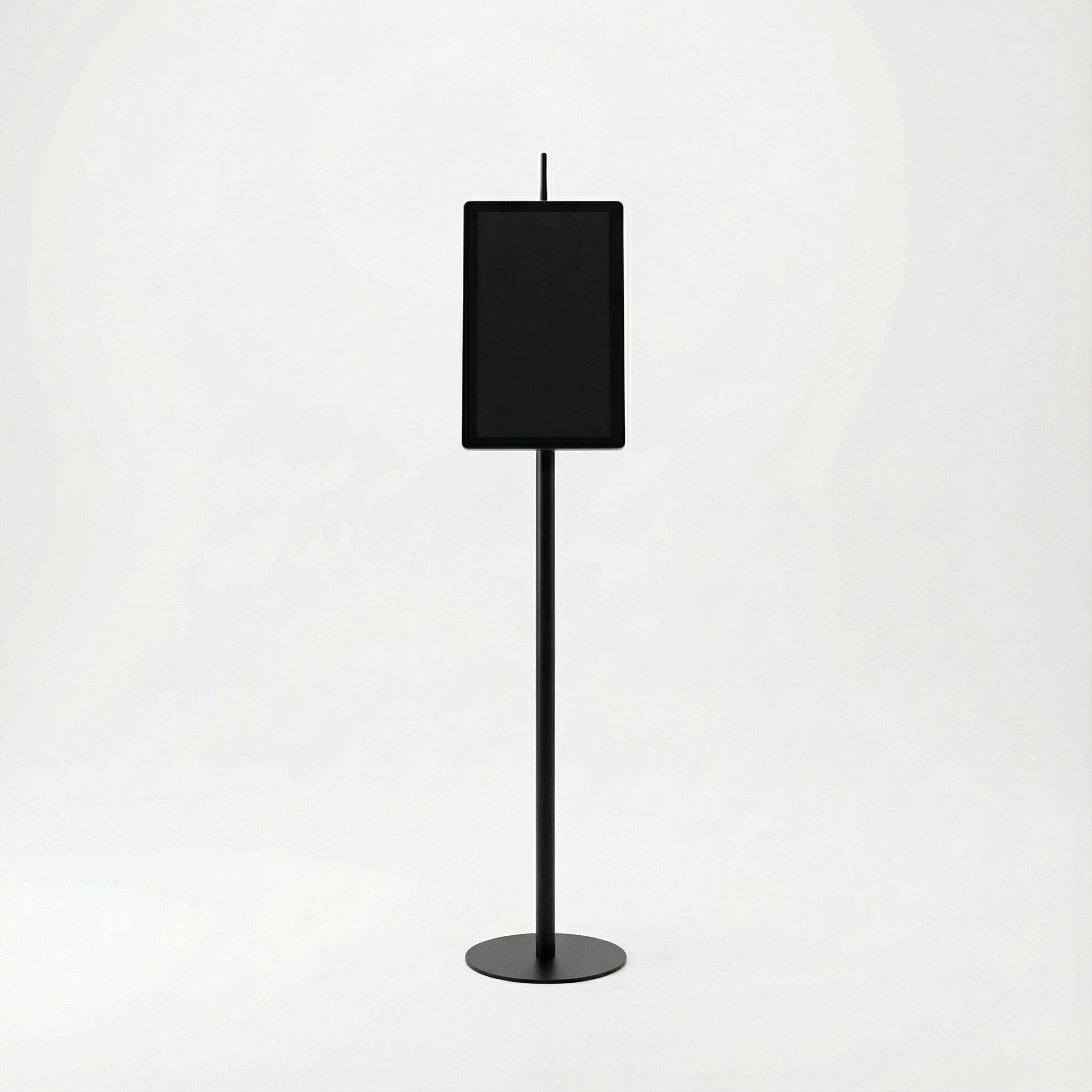 USB挿入だけスチール製ワンポールスタンド電子ペーパーサイネージ 15.6インチ TSTV-S15