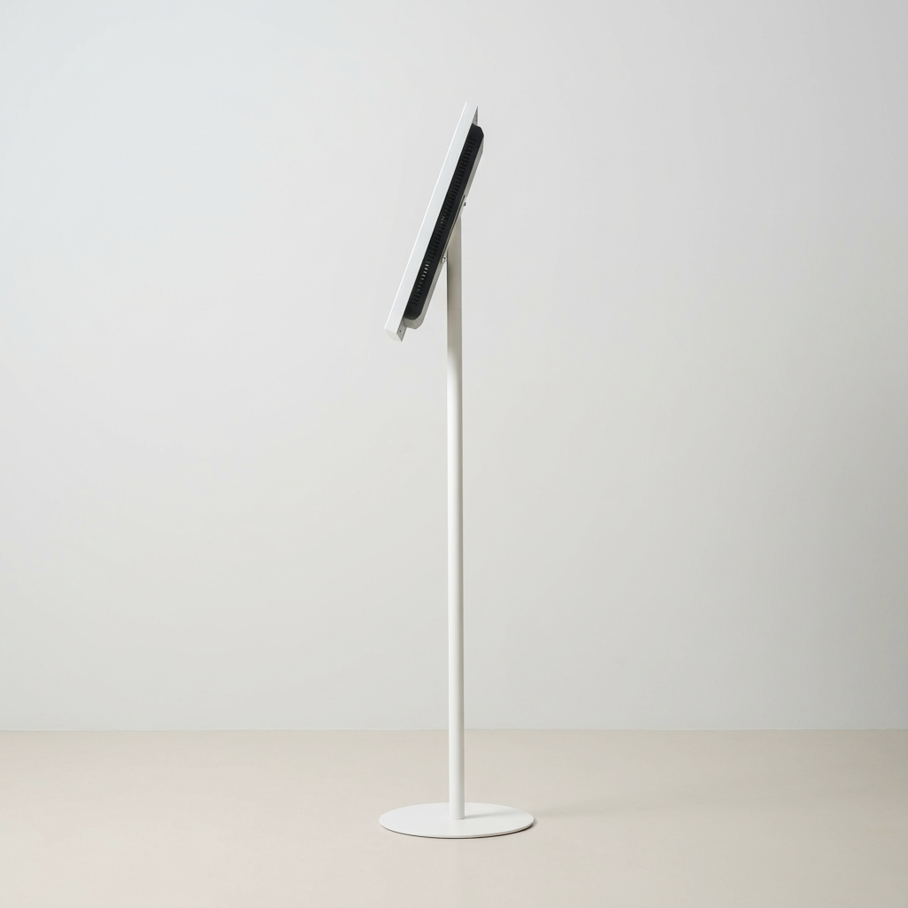 USB挿入だけスチール製ワンポールスタンド電子ペーパーサイネージ 15.6インチ TSTV-S15