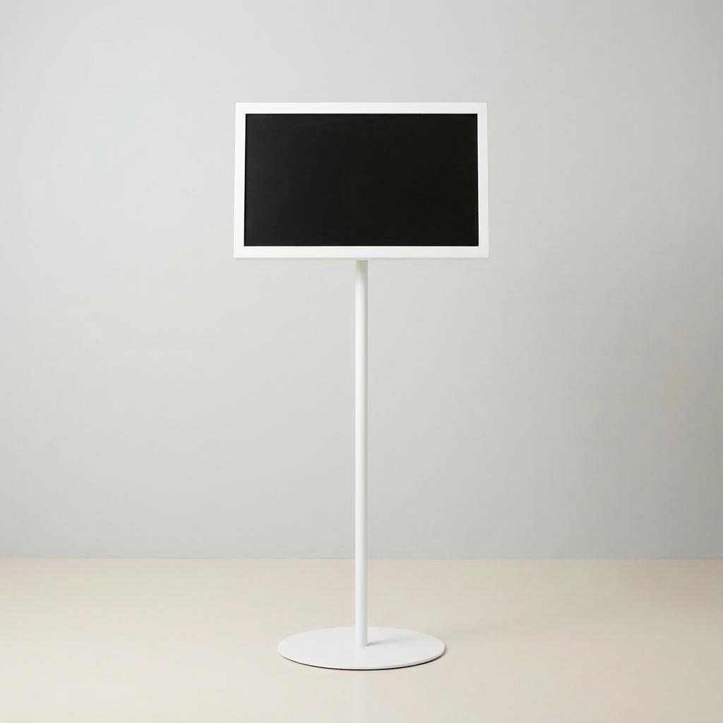 USB挿入だけ スチール製ワンポールスタンド電子ペーパーサイネージ 21.5インチTSTV-S21