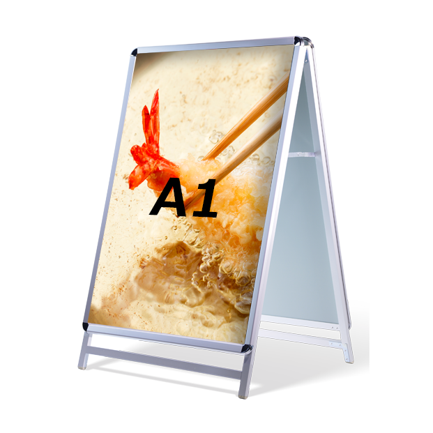 A型スタンド看板 激安コスパタイプ A1 両面 シルバー jc-a1-d-low
