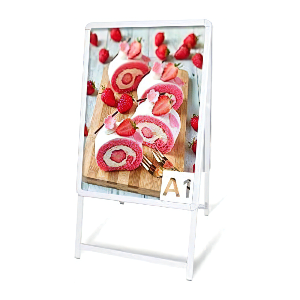 A型スタンド看板 標準タイプ A1 両面 シルバー・ブラック・木目・ホワイト a1-d