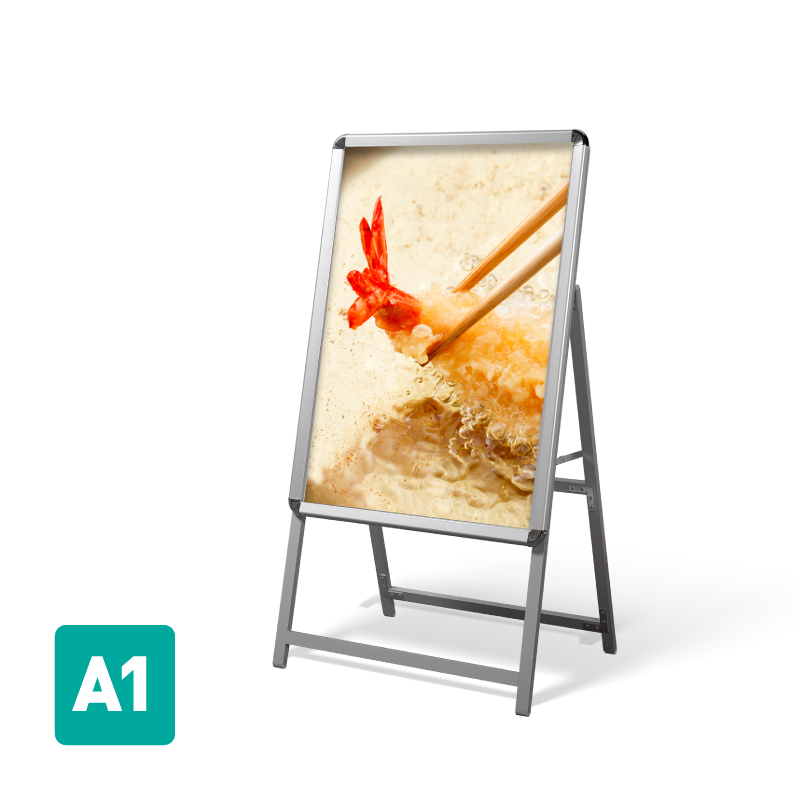 A型スタンド看板 標準タイプ A1 片面 シルバー・ブラック・木目・ホワイト a1-s
