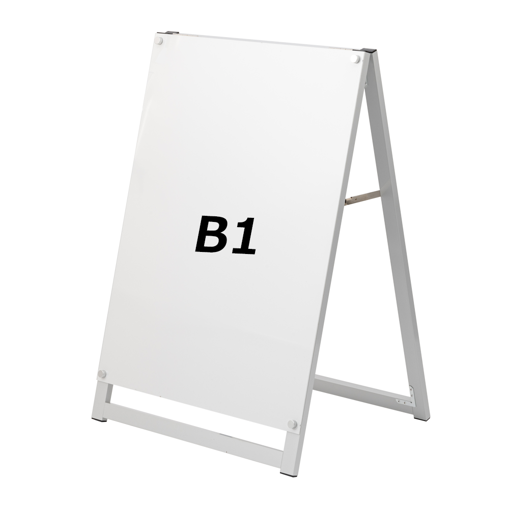 A型スタンド看板 化粧ビスタイプ B1 片面 シルバー aas-b1s