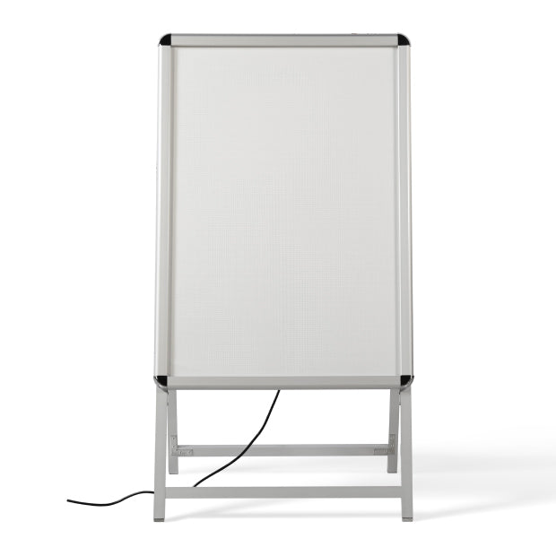 A型LEDライトパネル グリップ式 B1 片面 シルバー・ブラック alp-b1s-sv