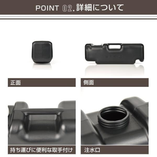 バリウエイト(大) バリウェイト 注水タンク 看板用ウエイト 重石 bariueito