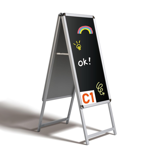 A型ブラックボード 黒板 両面 マーカー用 c1-lk