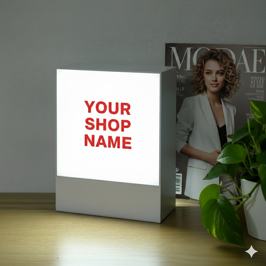 縁なしやわらかな光で視線を集めるライト・サイン LIGHT BOX サインCLBC-250