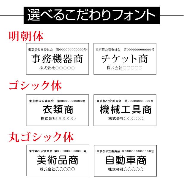 古物商 許可証 アクリル製 古物商プレート160×80mm(紺色)(壁掛け用穴ありタイプ)/許可証 看板 警視庁公安委員会指定 古物商許可証 curio-navy-hole