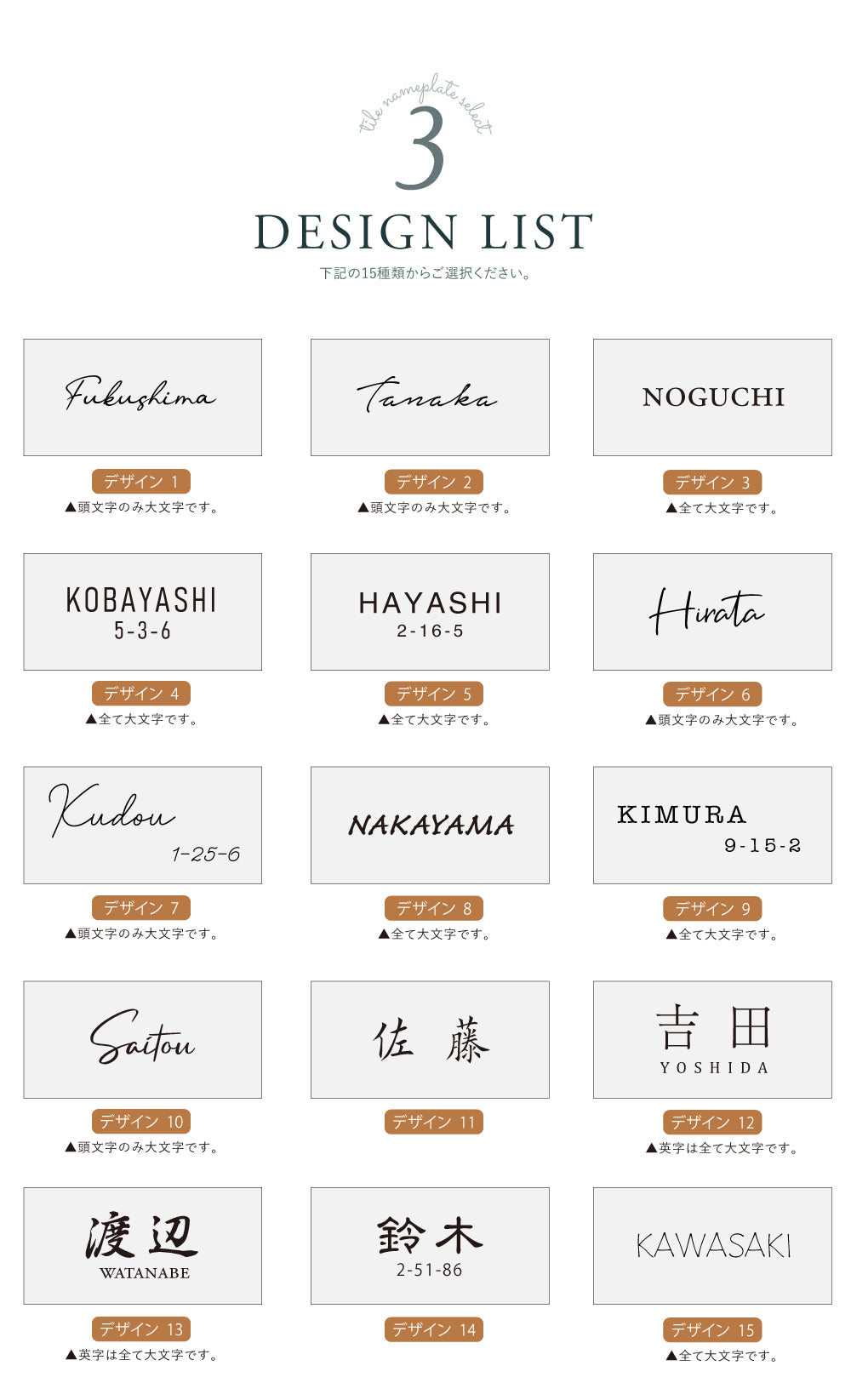 表札 戸建て W144mmXH69mm×t7mm タイル 北欧 ポスト 番地 住所 門柱 新築祝い コンパクト gs-nmpl-1070