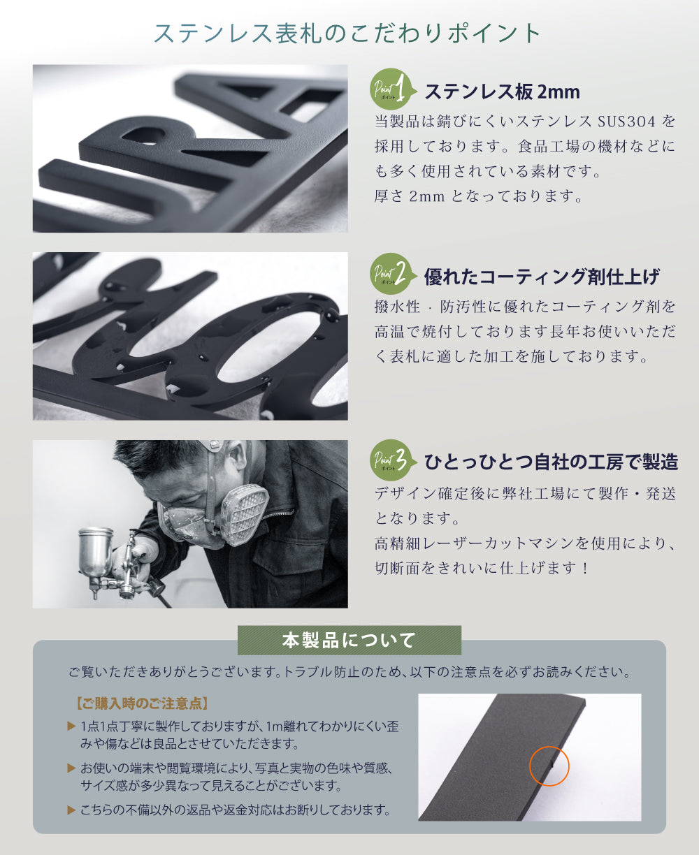 表札 おしゃれ 【必要な文字数でご注文してください】ステンレス 切り文字 100mm角 DIY ルームナンバー アルファベット ローマ字 戸建て 住宅 gs-nmpl-ks-eng