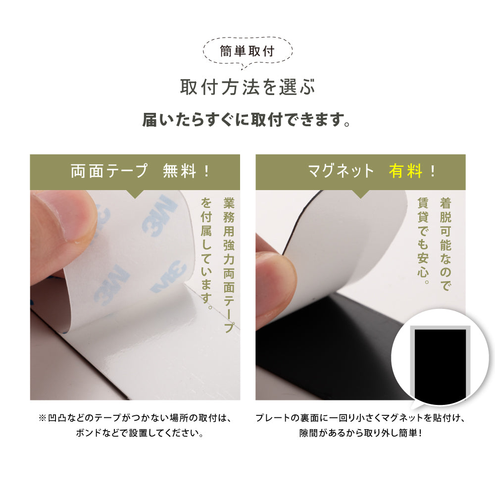表札 シール ハウスナンバー ポスト用 ハイフン 屋外用 両面テープ マグネット 住所番号 即納発送 番地シリーズ 番地のみ 数字 のみ 人気 戸建 番地 住所 入り オーダー gs-pl-niso-b