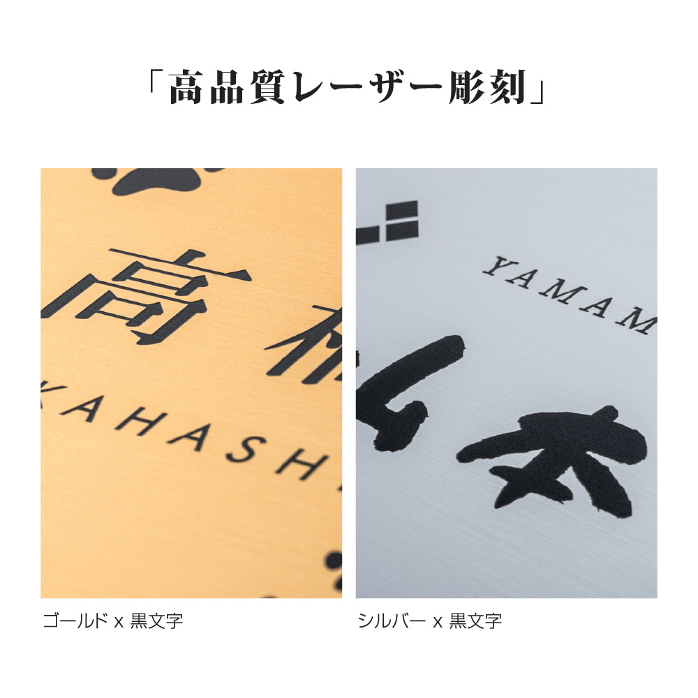 表札 戸建て オフィス 店舗 アクリル プレート 玄関 看板 刻印 屋外 ポスト gs-pl-niso