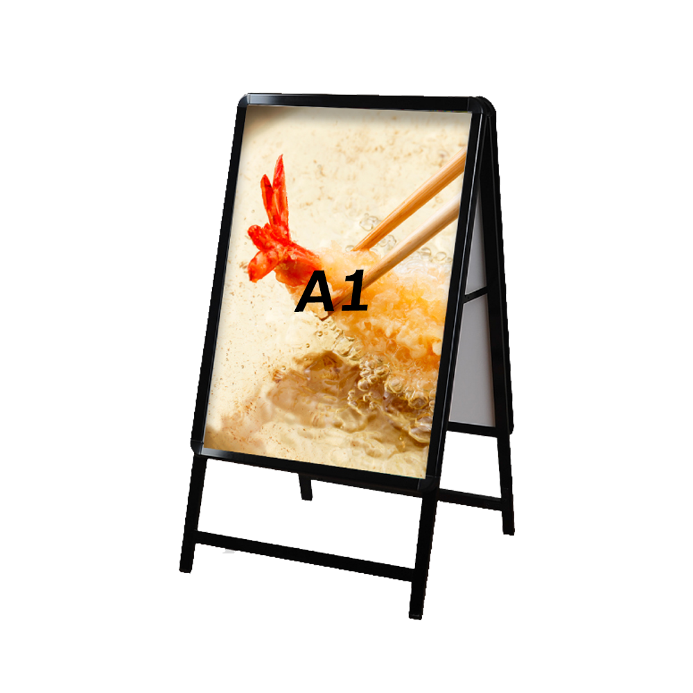 A型スタンド看板 激安コスパタイプ A1 両面 シルバー jc-a1-d