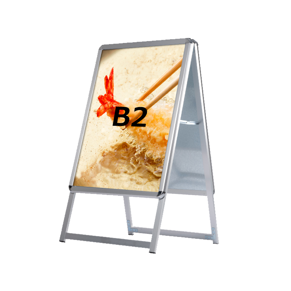 A型スタンド看板 激安コスパタイプ B2 両面 シルバー・ブラック・木目 jc-b2-d