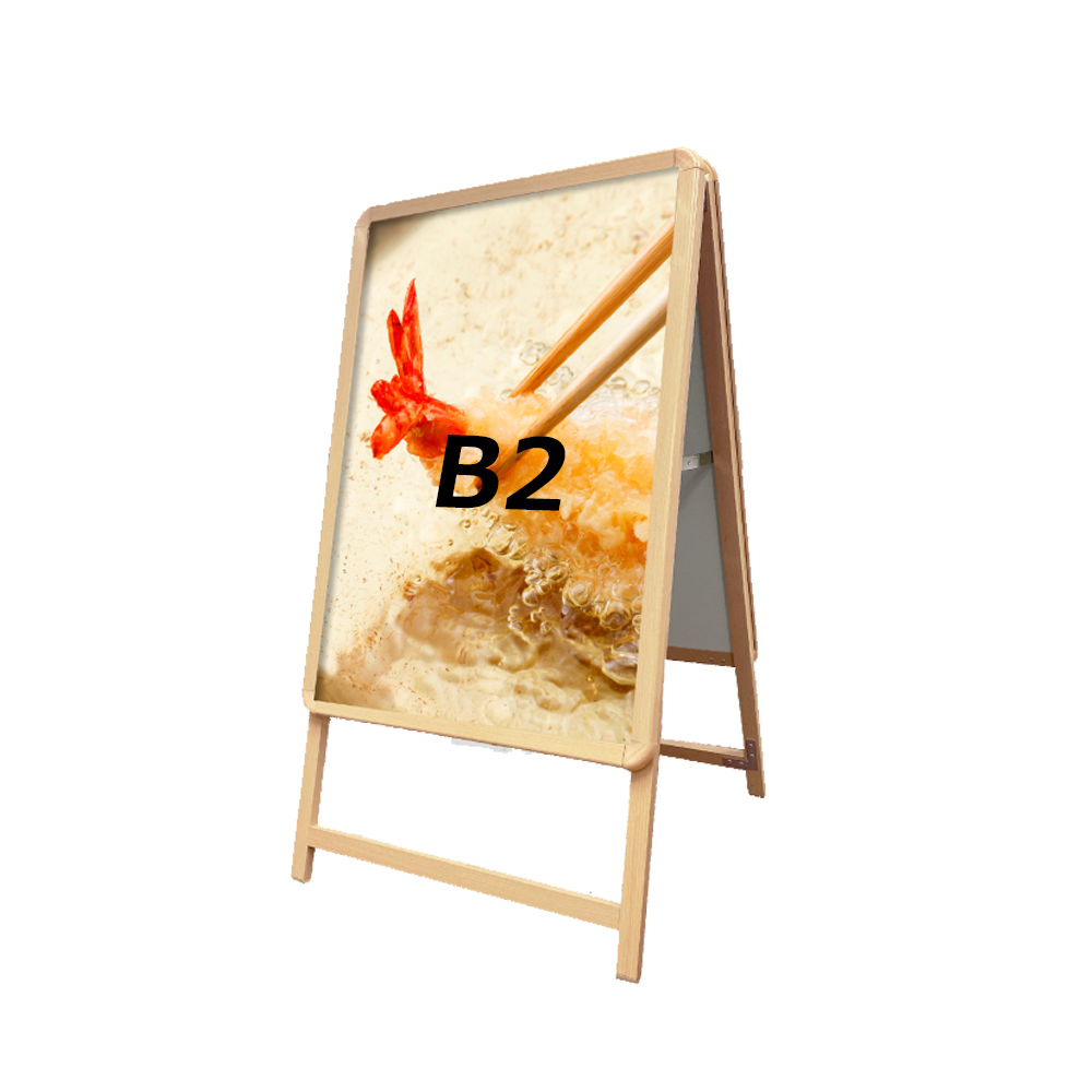 A型スタンド看板 激安コスパタイプ B2 両面 シルバー・ブラック・木目 jc-b2-d