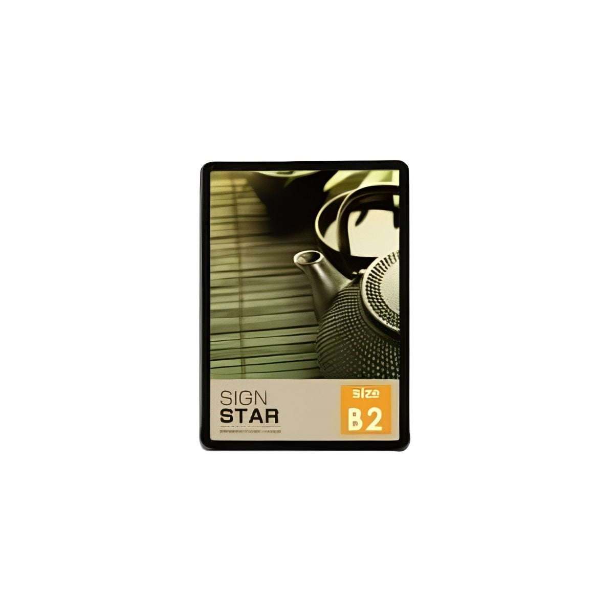 ポスターフレーム 屋外用 B2 四辺開閉式 シルバー/ブラック/ライトブラウン 壁付 グリップ W560×H775mm PG-B2