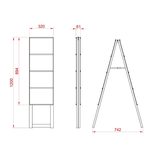カードケーススタンド看板 ハイタイプ A4横8 両面 シルバー kdks-a4y8rh
