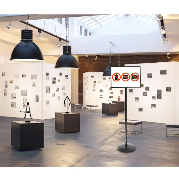 LEDライトパネル バッテリー式 ポールサインスタンド看板 差し込み式 縦横/高さ調節可 A3片面 led-ps-a3