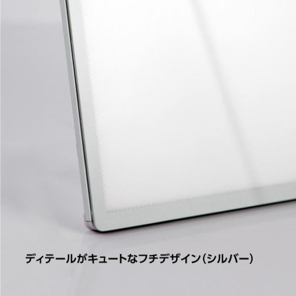 LEDポスターパネル 屋内用 A4 薄型 スライド式 シルバー/ブラック W212.5×H305mm ポスターフレーム LEDパネル led-pu-a4