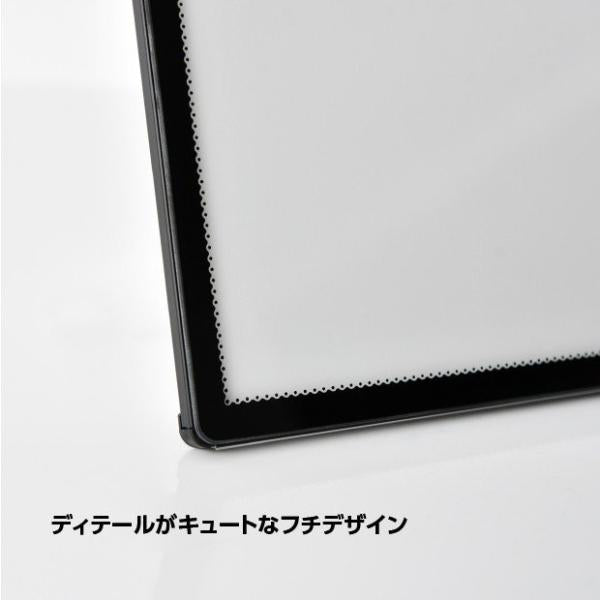 LEDポスターパネル 屋内用 A4 薄型 スライド式 シルバー/ブラック W212.5×H305mm ポスターフレーム LEDパネル led-pu-a4