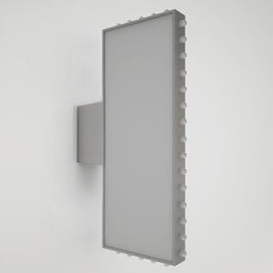 LED内照式袖看板 角アルミ アクリル面板タイプ 両面仕様 LED点滅球付き シルバー/ブラック W600mm×H900mm LSD190-600-900