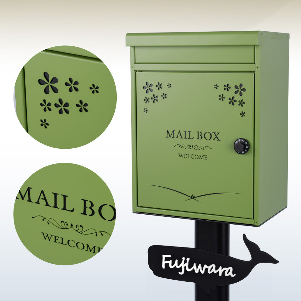 日本製 置き型ポスト ポスト メールボックス ポスト 郵便ポスト 一戸建て用 アンティーク スタイリッシュ 屋外 gspl-mailbox03
