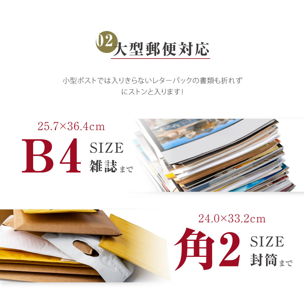 郵便受け ポスト mailboxさびにくい ステンレス 大型 壁掛け 鍵付 トップローディング mbox