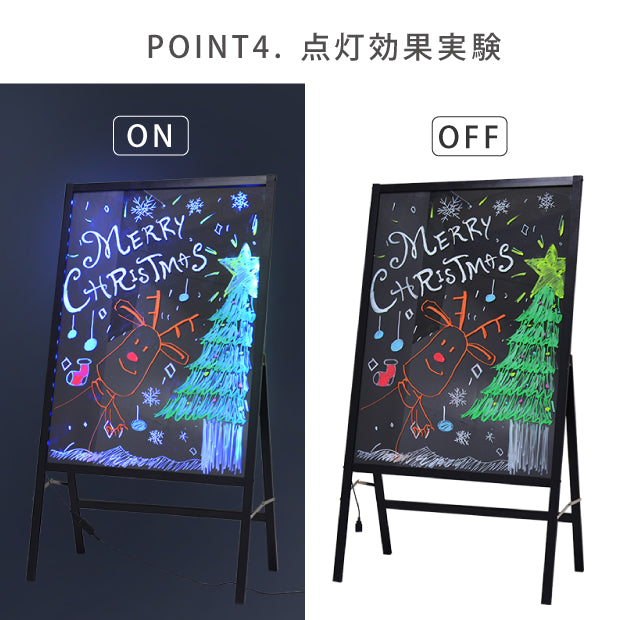 A型ライティングボード マーカー用 片面 ブラック rgb-bsm-110