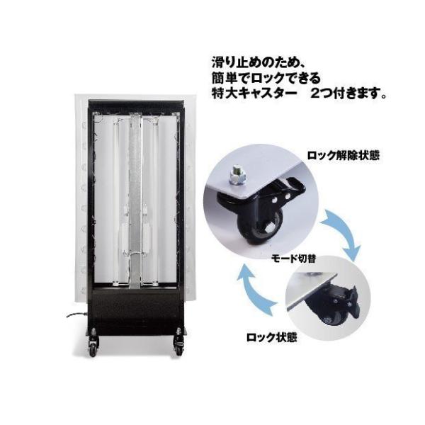 電飾スタンド看板 LED点滅球付き 印刷シート貼込タイプ 両面表示 高さ158cm シルバー/ブラック TL-S550
