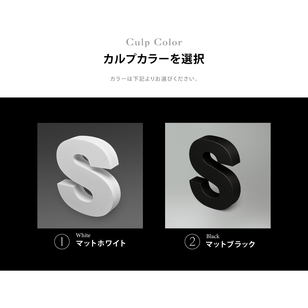 カルプ文字【一文字】浮き文字 立体文字「漢字」 縦30cm×厚さ:3cm Karupu-b300