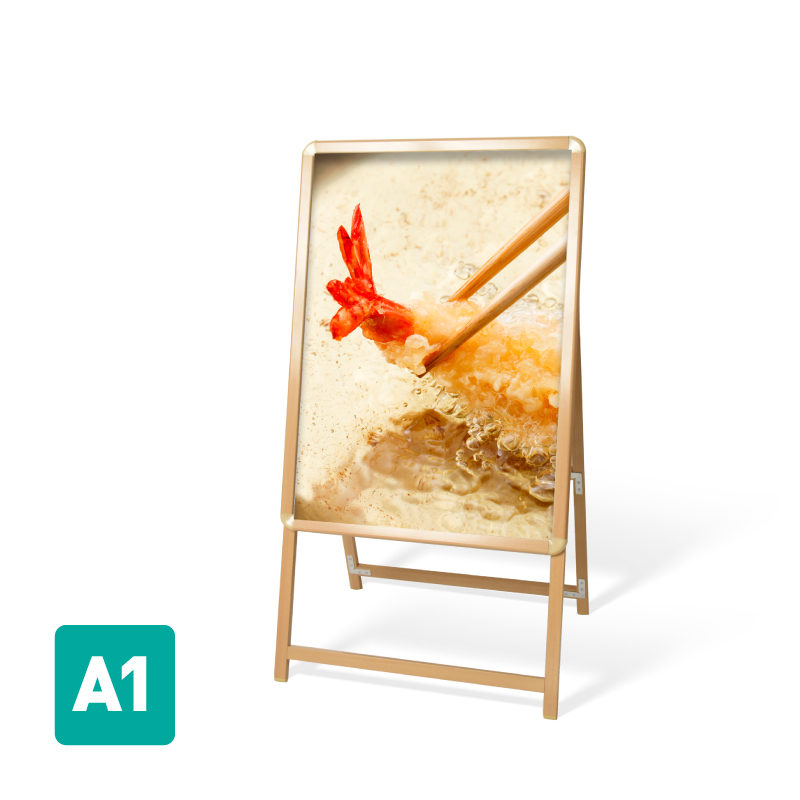 A型スタンド看板 標準タイプ A1 片面 シルバー・ブラック・木目・ホワイト a1-s