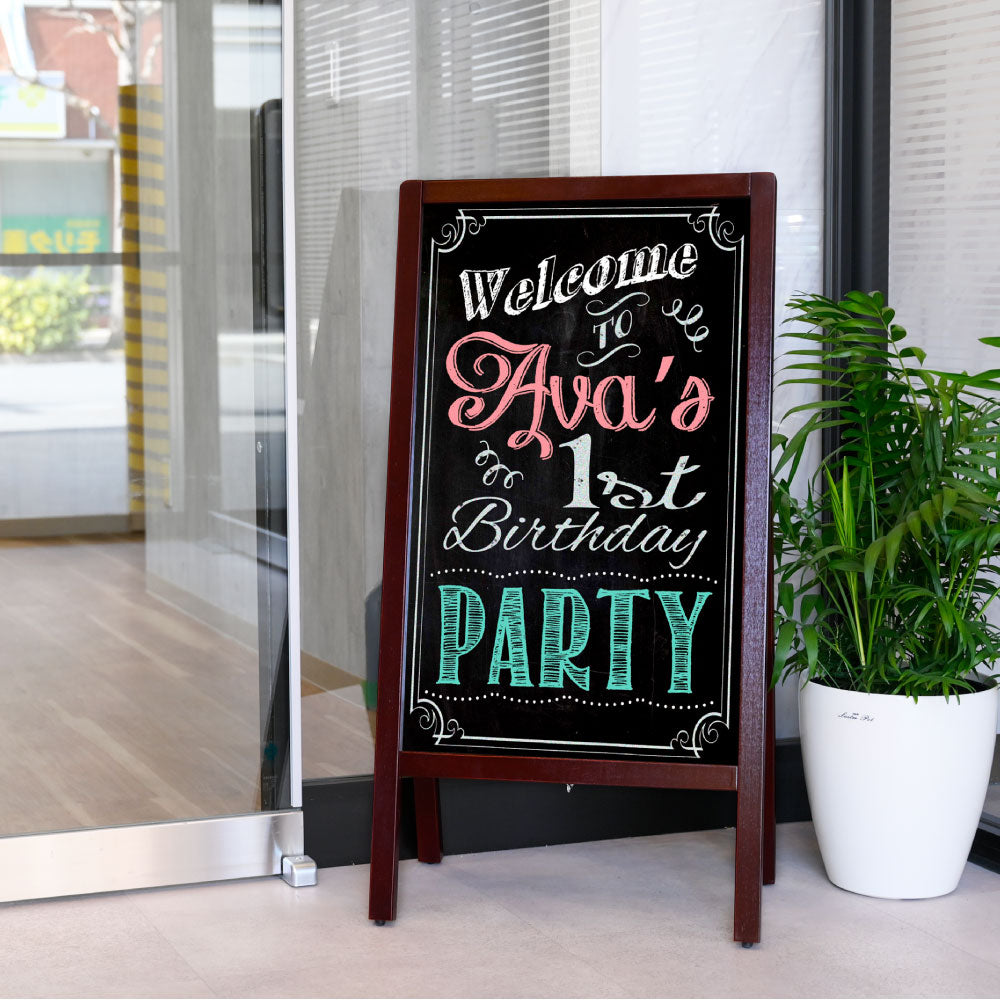 A型ブラックボード 黒板 片面 マーカー用 ・磁石対応 wbs-dl98