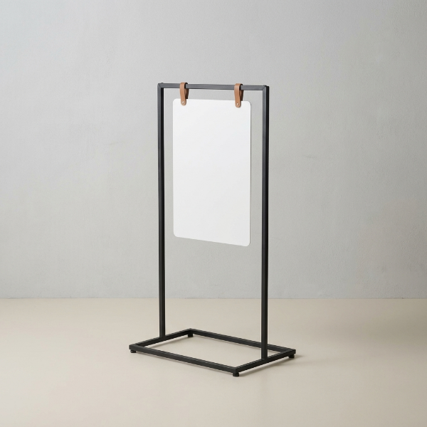 スチール製プレートで視認性抜群　タワー型 スタンドサイン H1100mm TSS-110