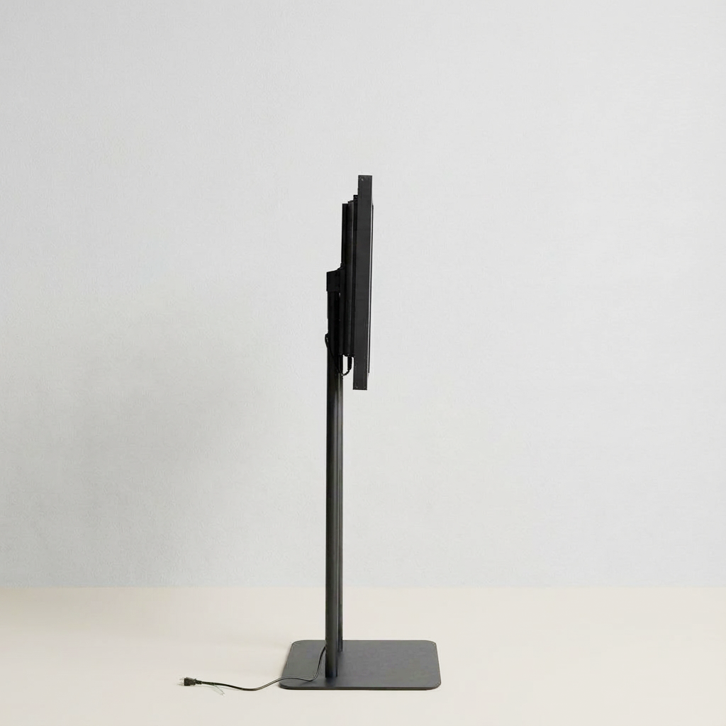 縦横両用 2本ポール　スタンド付きデジタルサイネージ 43インチ 室内用 フルHD（1920×1080）高さ1698mm tstv-hd43