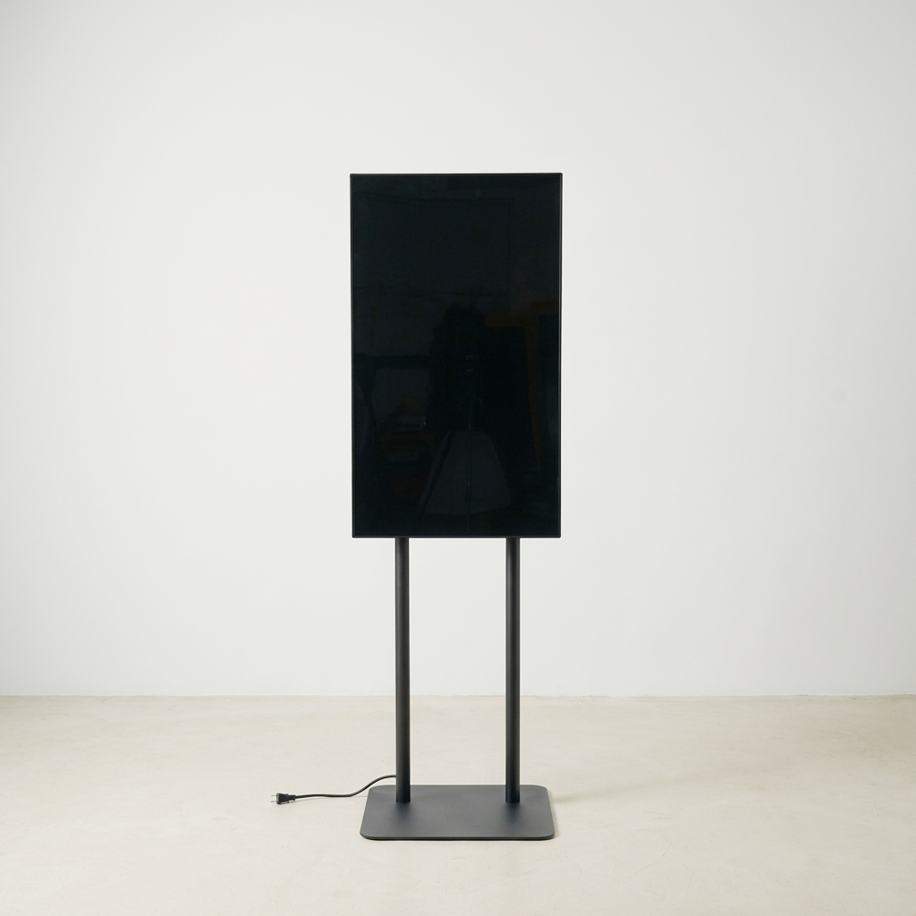 縦横両用 2本ポール　スタンド付きデジタルサイネージ 43インチ 室内用 フルHD（1920×1080）高さ1698mm tstv-hd43