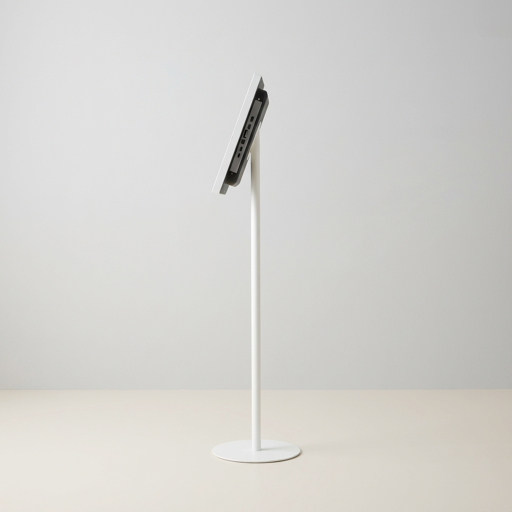 USB挿入だけ　スチール製ワンポールスタンド電子ペーパーサイネージ 13.3インチ TSTV-S13