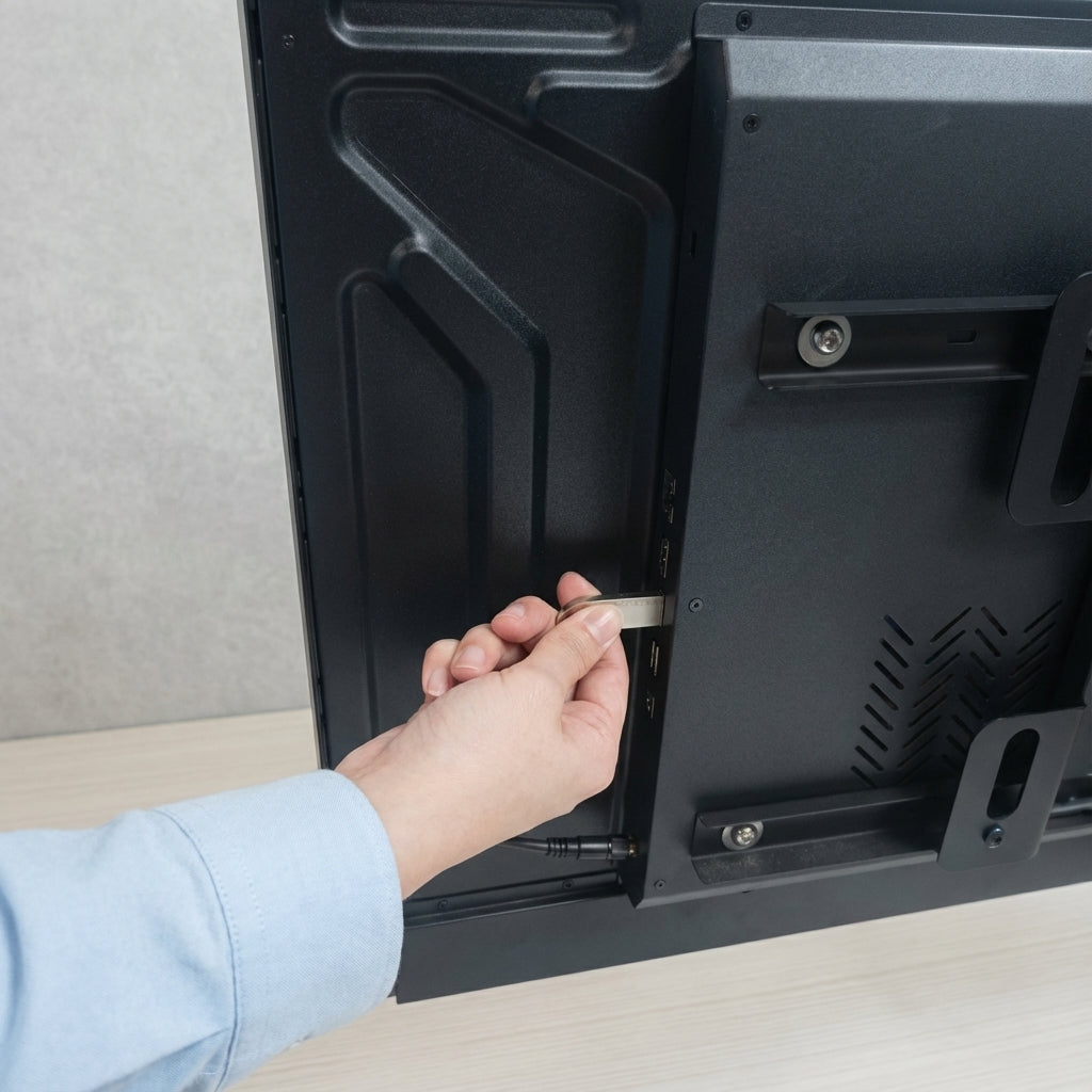 縦横両用 角度調整OK　スタンド付きデジタルサイネージ 32インチ 室内用 フルHD（1920×1080）高さ1360mm tstv-s32