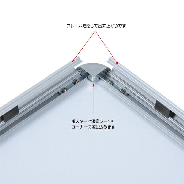 A型LEDライトパネル グリップ式 A1 両面 シルバー・ブラック alp-a1d-sv