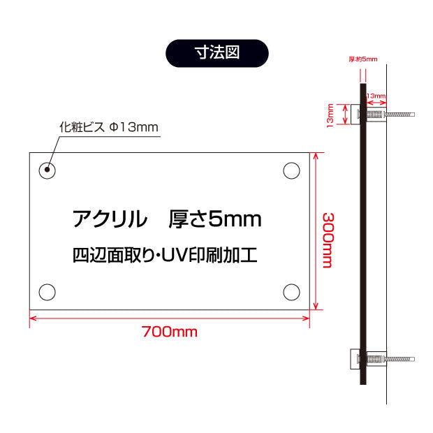 【令和6年7月1日改訂版】報酬額票 約W700mm×H300mm×t5mm ガラス調or透明アクリル b-ak-gd